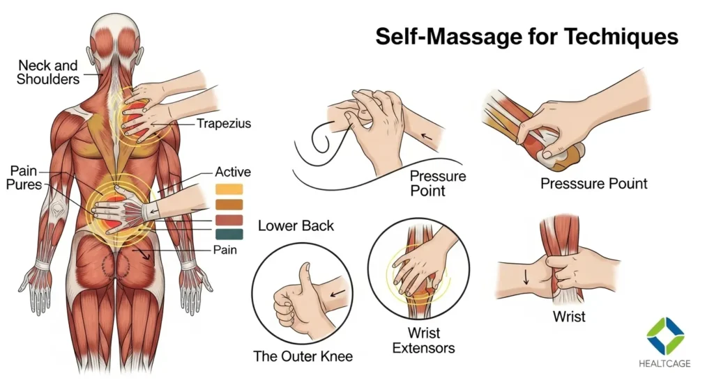 통증 부위별 셀프 마사지 방법 정리